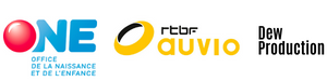 logos rtbf auvio et dew production