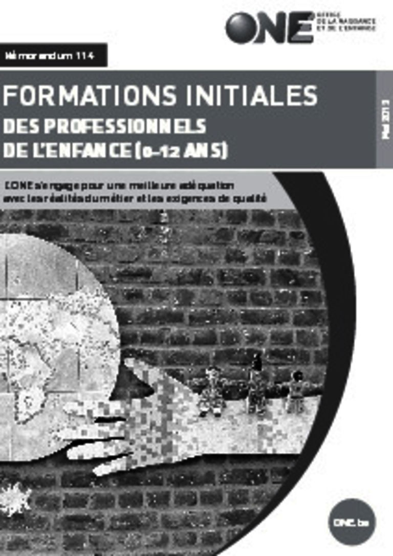 couverture de la brochure des formations