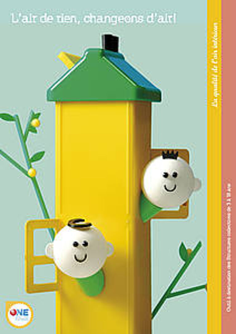 personnages qui prennent l'air