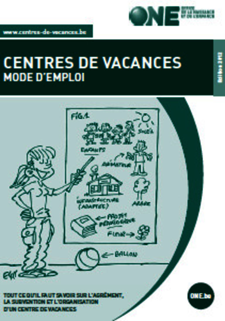 couverture de la brochure centres de vacances