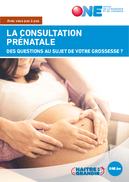 Téléchargez notre brochure Les consultations prénatales de l'ONE (pdf)
