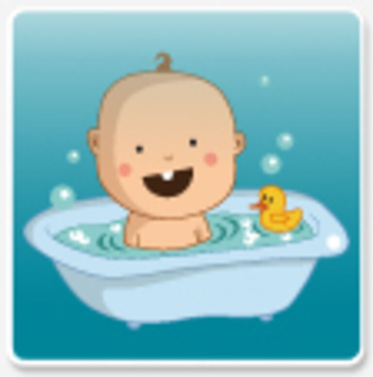 enfant dans son bain