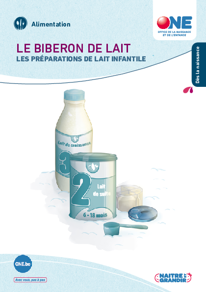 Téléchargez notre brochure Le biberon de lait (pdf)