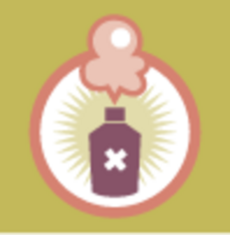 flacon de produit toxique