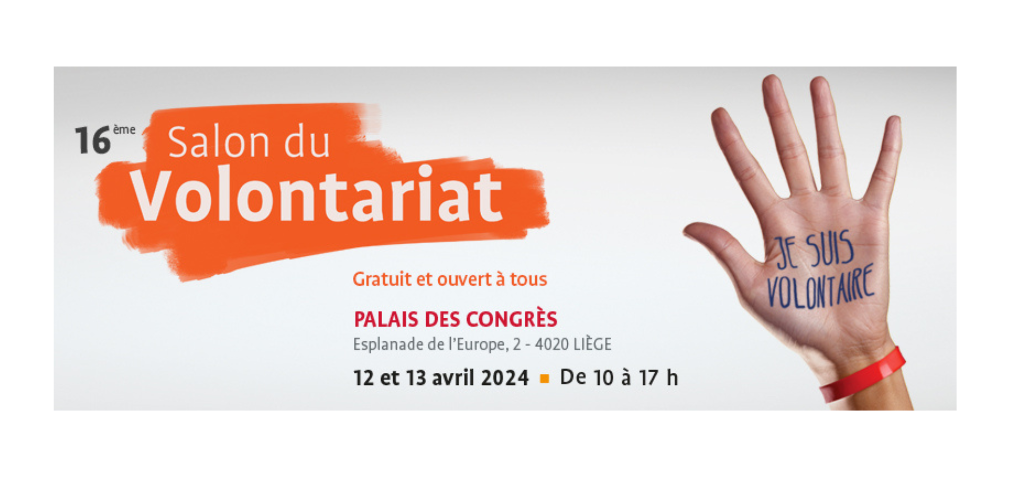 L’ONE au Salon du Volontariat à Liège les 12 et 13 avril 2024 